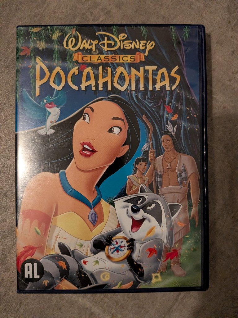 Pocahontas dvd, Europees, Animatie, Alle leeftijden, Nederlands