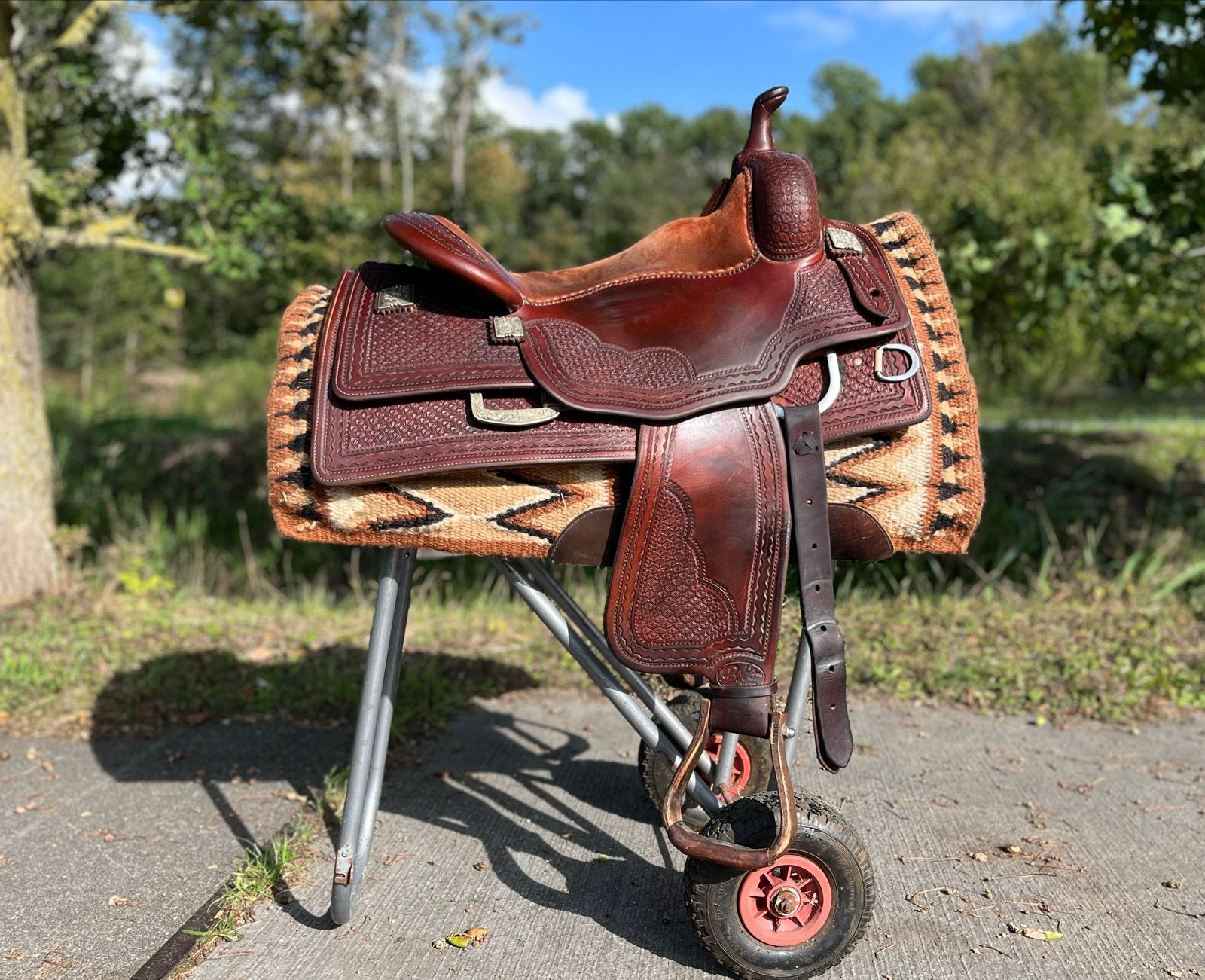 Bob‘s Jordan Larson western zadel, Dieren en Toebehoren, Paarden en Pony's | Zadels, Ophalen, Overige merken, Zo goed als nieuw