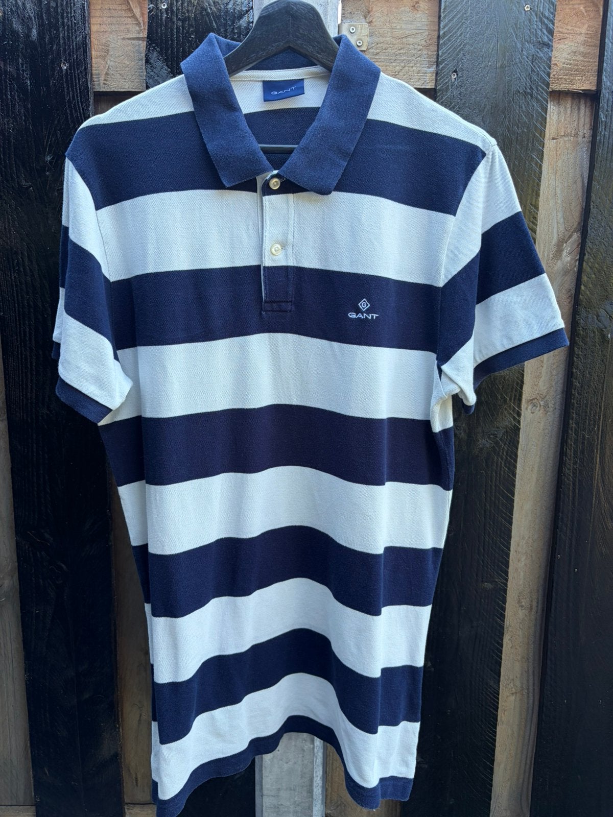 Gant polo, Ophalen of Verzenden, Gedragen, Maat 52/54 (L), Blauw