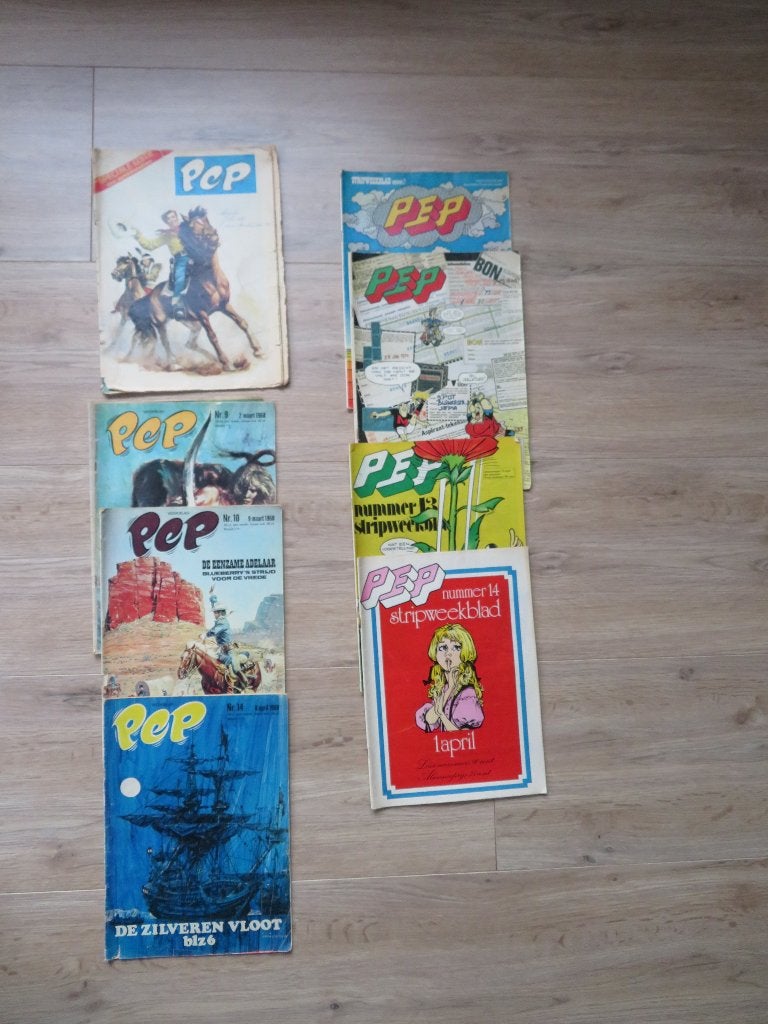 Pep 1968 + 1974, Eén stripboek, Ophalen of Verzenden, Gelezen