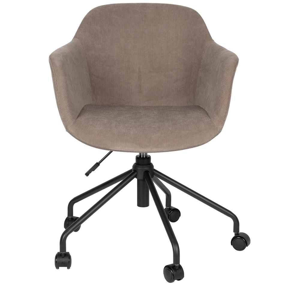 3x Zuiver Junzo Rib Grey bureaustoel / nieuw €228 per stuk, Ophalen, Gebruikt, Beige, Bureaustoel