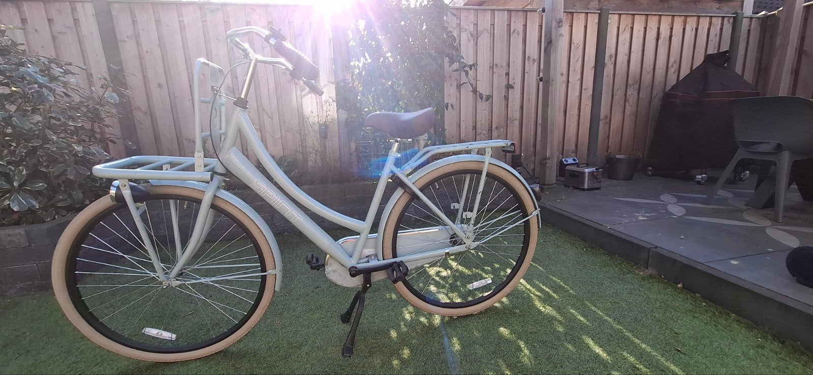 fiets Spirit met voordrager, Terugtraprem, 53 tot 56 cm, Versnellingen, Zo goed als nieuw