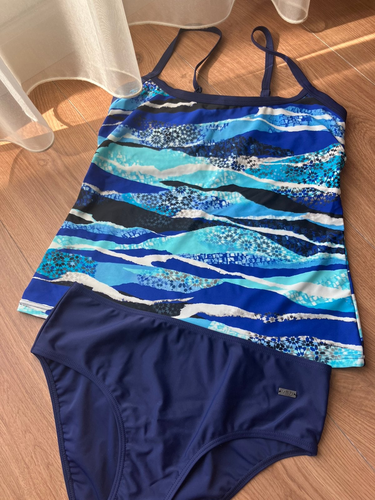 Tankini “nieuw” maat 40, cup D, Ophalen of Verzenden, Nieuw, Blauw, Badpak