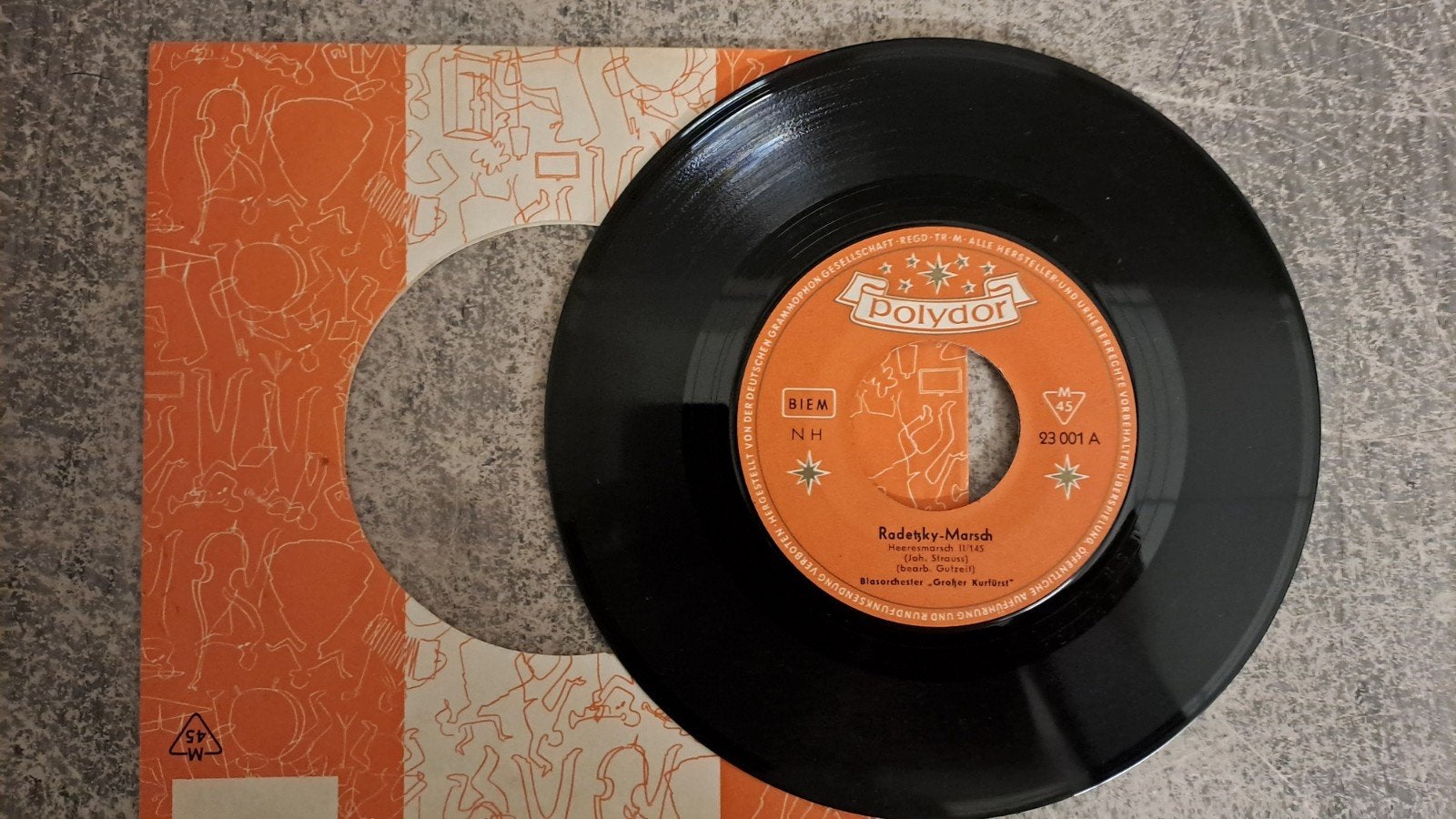 Blasorchester "Großer Kurfürst - Radetsky marsch, Ophalen of Verzenden, Gebruikt, 7 inch, Pop