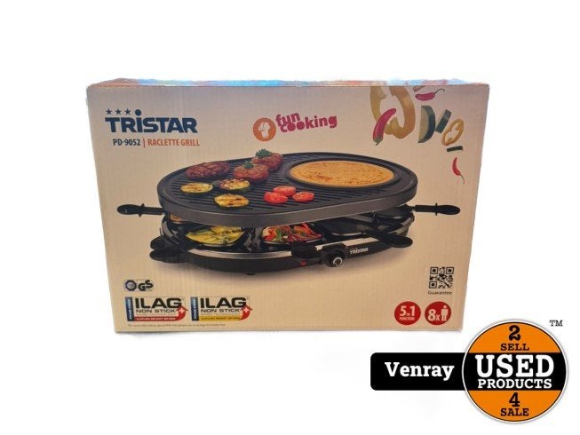 Tristar PD-9052 Raclette Grill | Nieuw, Tristar, Gebruikt, Support@tristar.com, Hemweg 6
2031 BC Haarlem
Netherlands