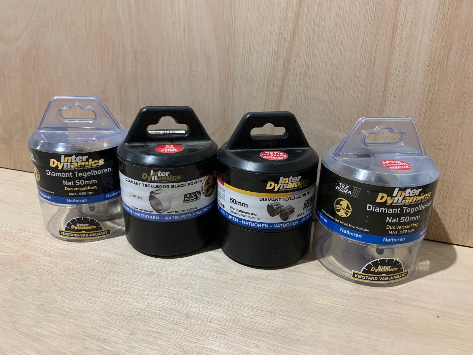 InterDynamics Diamant Tegelboren Nat 50 mm (2 stuks) – NIEUW, Interdynamics, Haakse handslijpmachine, Nieuw, Ophalen of Verzenden