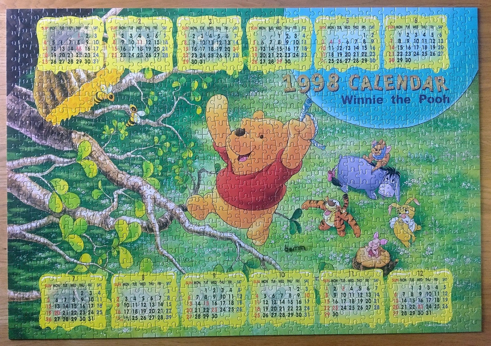 Disney puzzel Tenyo, Ophalen, 500 t/m 1500 stukjes, Zo goed als nieuw, Legpuzzel