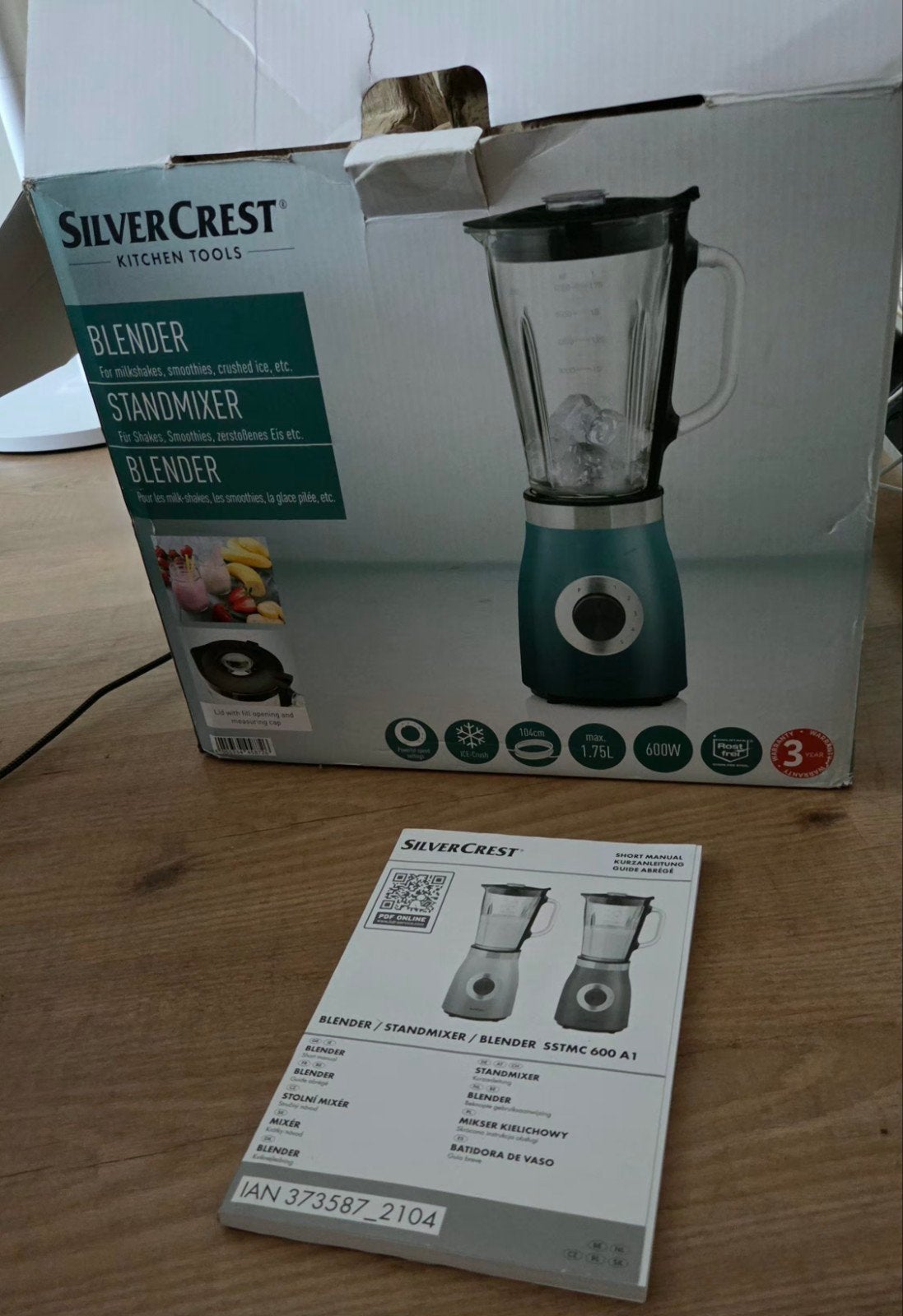 SilverCrest Blender/Standmixer SSTMC 600 A1 - Nieuw, Ophalen of Verzenden, Nieuw, Blender