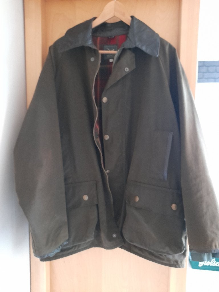 Mongo wax jas, Kleding | Dames, Ophalen of Verzenden, Gedragen, Maat 42/44 (L), Groen