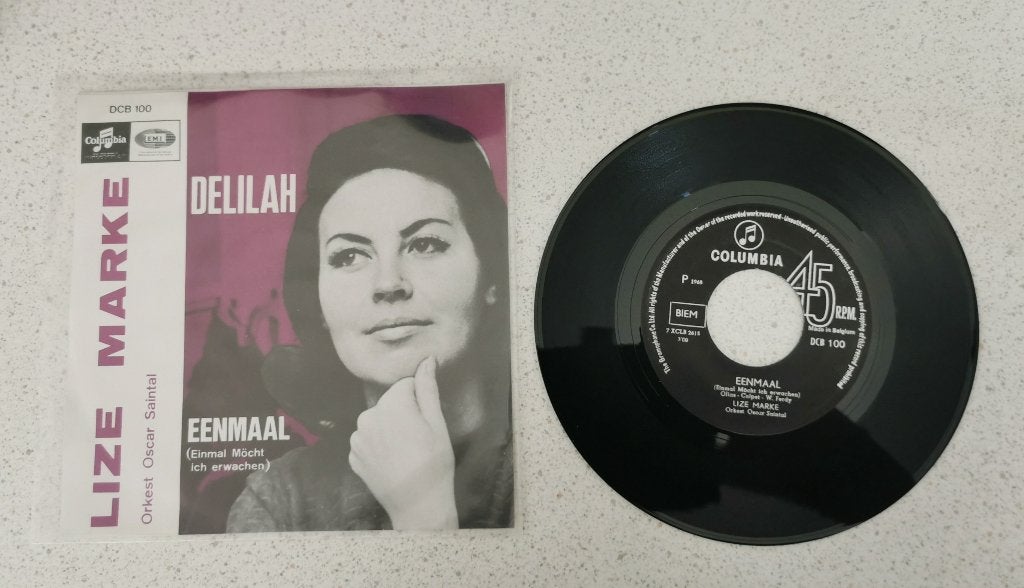 Single Lize Marke - Delilah, Ophalen of Verzenden, Gebruikt, Overige formaten, Levenslied of Smartlap