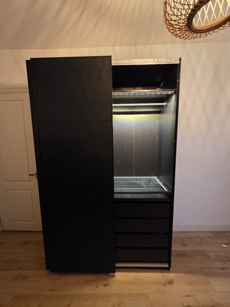 IKEA PAX kast / kledingkast 150x66x239 - met schuifdeuren, 200 cm of meer, 150 tot 200 cm, Ophalen of Verzenden, 50 tot 75 cm