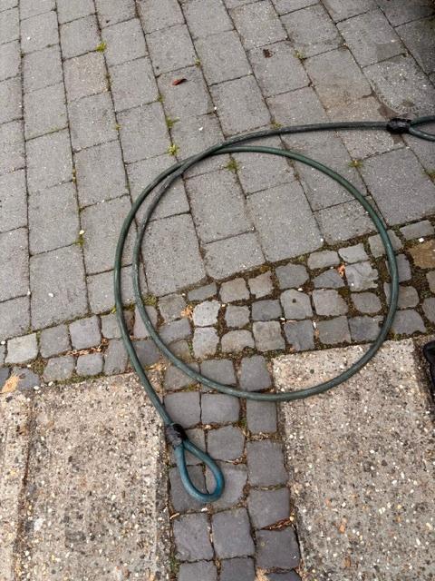 Kabel (excl slot) voor bootslot 4.50 meter lang en 20mm dik, Watersport en Boten, Ophalen, Gebruikt, Overige typen
