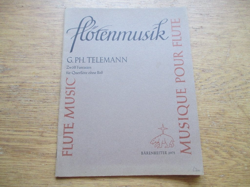 TELEMANN - DWARSFLUIT MUZIEK, Gebruikt, Les of Cursus, Dwarsfluit of Piccolo, Ophalen of Verzenden