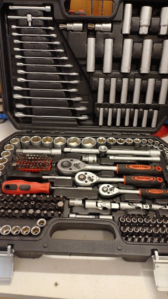 Dopsleutelset met diverse hulpstukken van Kraft Pro, Ophalen, Gebruikt, Gereedschapsset, Overige merken