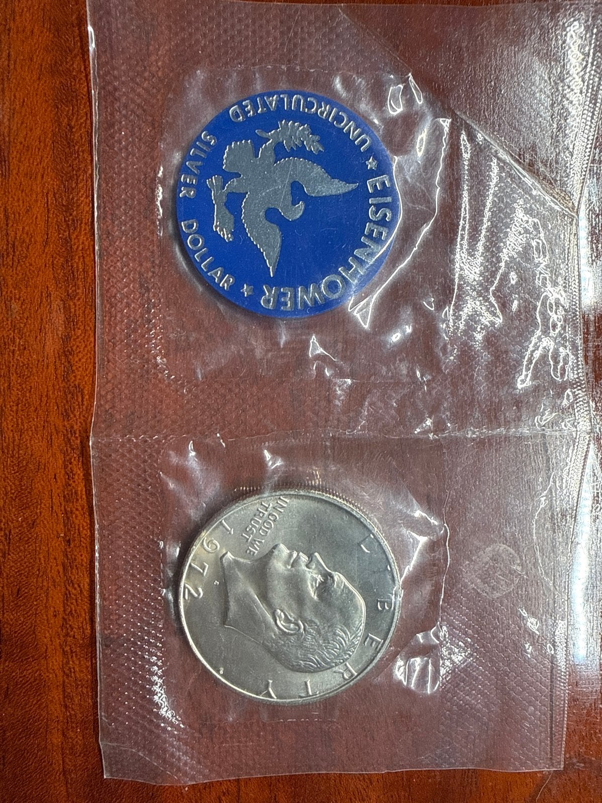 1972 Eisenhower Dollar Zilveren Munt - Ongecirculeerd, Verzenden, Losse munt, Zilver
