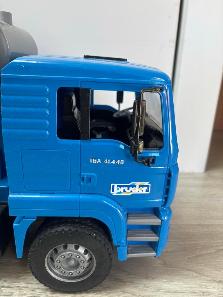Bruder MAN TGA Betonmixer - Blauw Speelgoed Vrachtwagen, Kinderen en Baby's, Speelgoed | Speelgoedvoertuigen, Ophalen, Zo goed als nieuw
