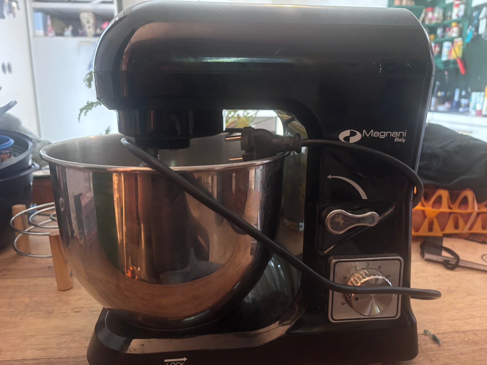 Fijn werkende keukenmachine magnani, Witgoed en Apparatuur, 4 liter of meer, Ophalen, Zo goed als nieuw, 3 snelheden of meer