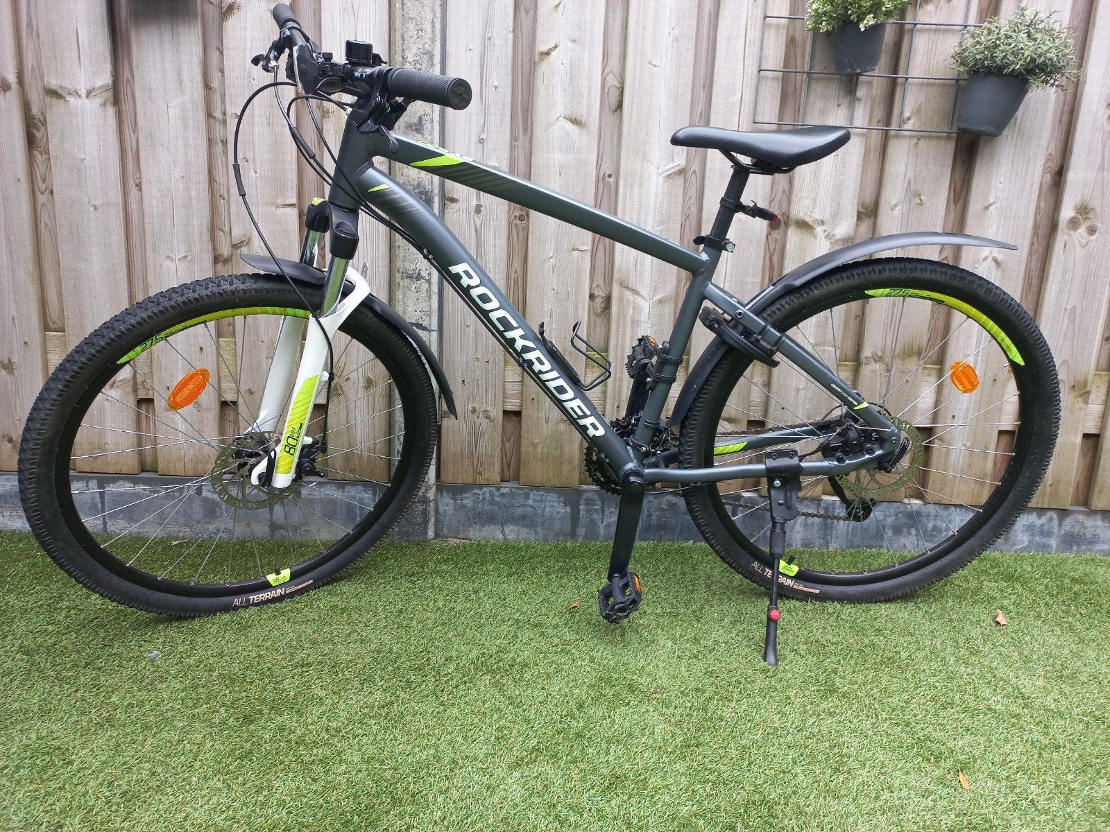 Rockrider ST 520 Mountainbike - Maat L, slot en spatbord, 57 cm of meer, Hardtail, Zo goed als nieuw, Schijfrem
