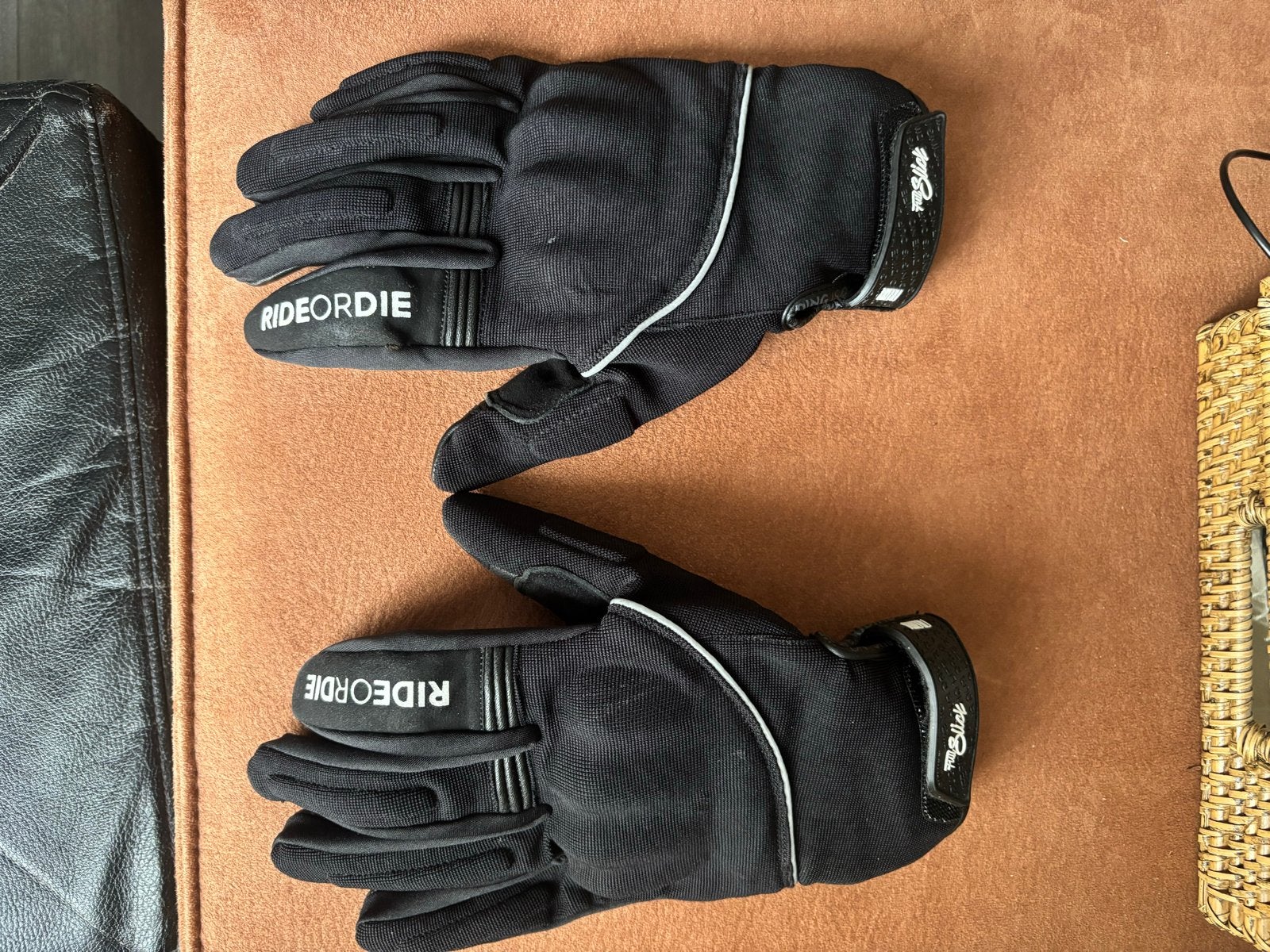 RIDEORDIE motorhandschoenen - Zwart, maat M, Motoren, Ophalen, Nieuw zonder kaartje, Heren, Handschoenen