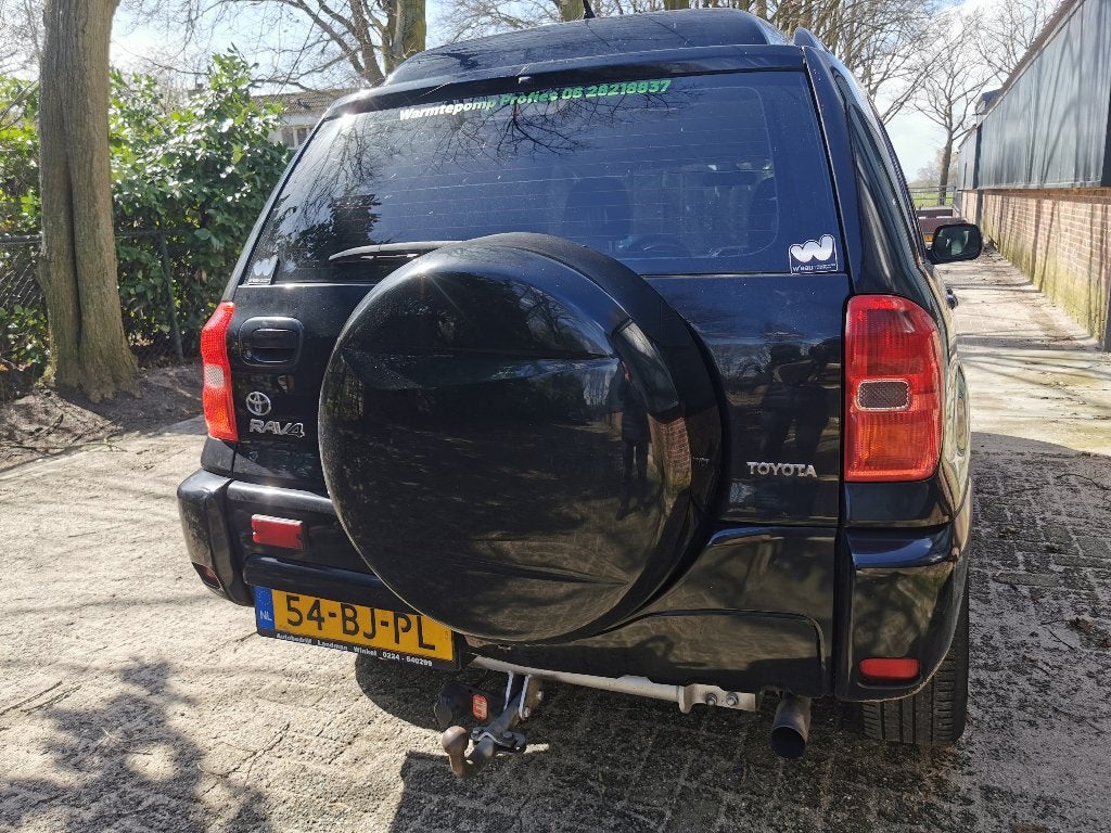 Toyota Rav4 2.0 D4-d VAN Linea Luna 4WD 2003, 1995 cc, 4 cilinders, 2500 kg, Zwart