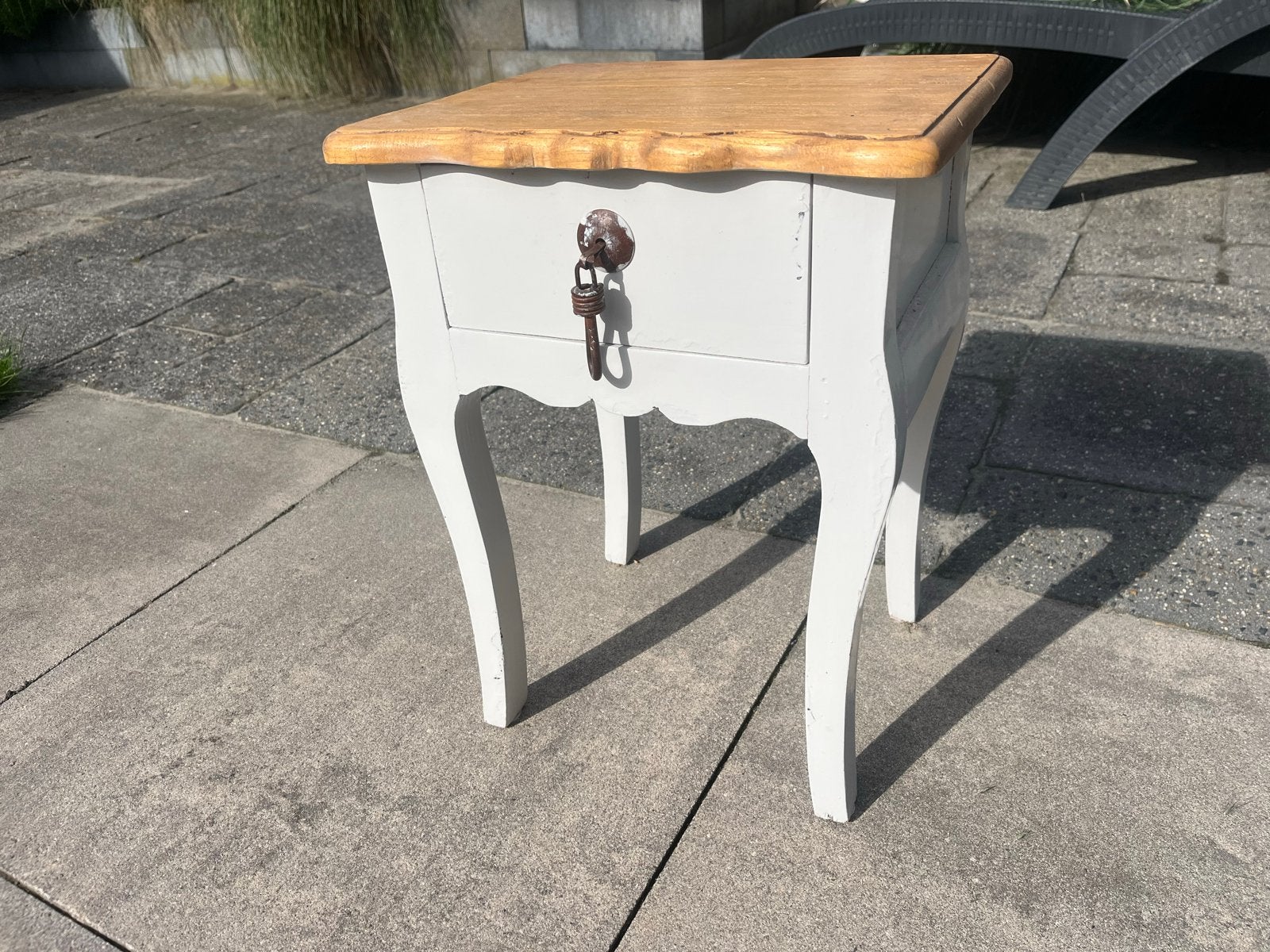 Loods 5 Nachtkastje/Bijzettafel - Landelijke Stijl, Ophalen, Minder dan 45 cm, Minder dan 55 cm, Gebruikt