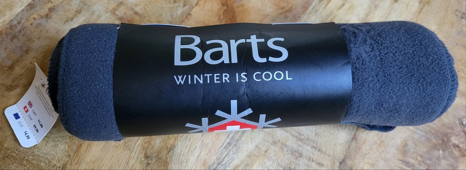 NIEUW: Barts Fleece Sjaal | Met Kaartje | Antraciet / Zwart, Jongen of Meisje, Barts, Nieuw, Ophalen of Verzenden