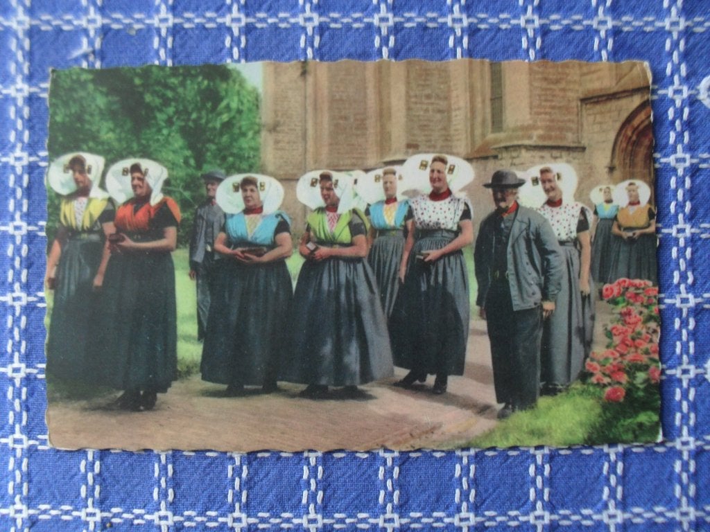 Klederdracht Zeeland 1961, Ophalen of Verzenden, 1960 tot 1980, Gelopen, Klederdracht