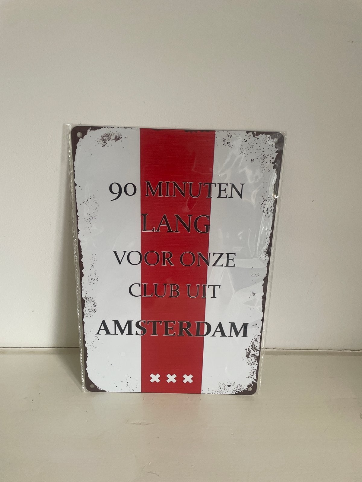 Metalen bord Amsterdam F-SIDE 90 minuten, Ophalen of Verzenden, Nieuw