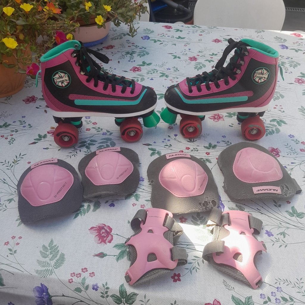 Rolschaatsen Nijdam - maat 37 incl bescherming, Ophalen, Gebruikt, Kinderen