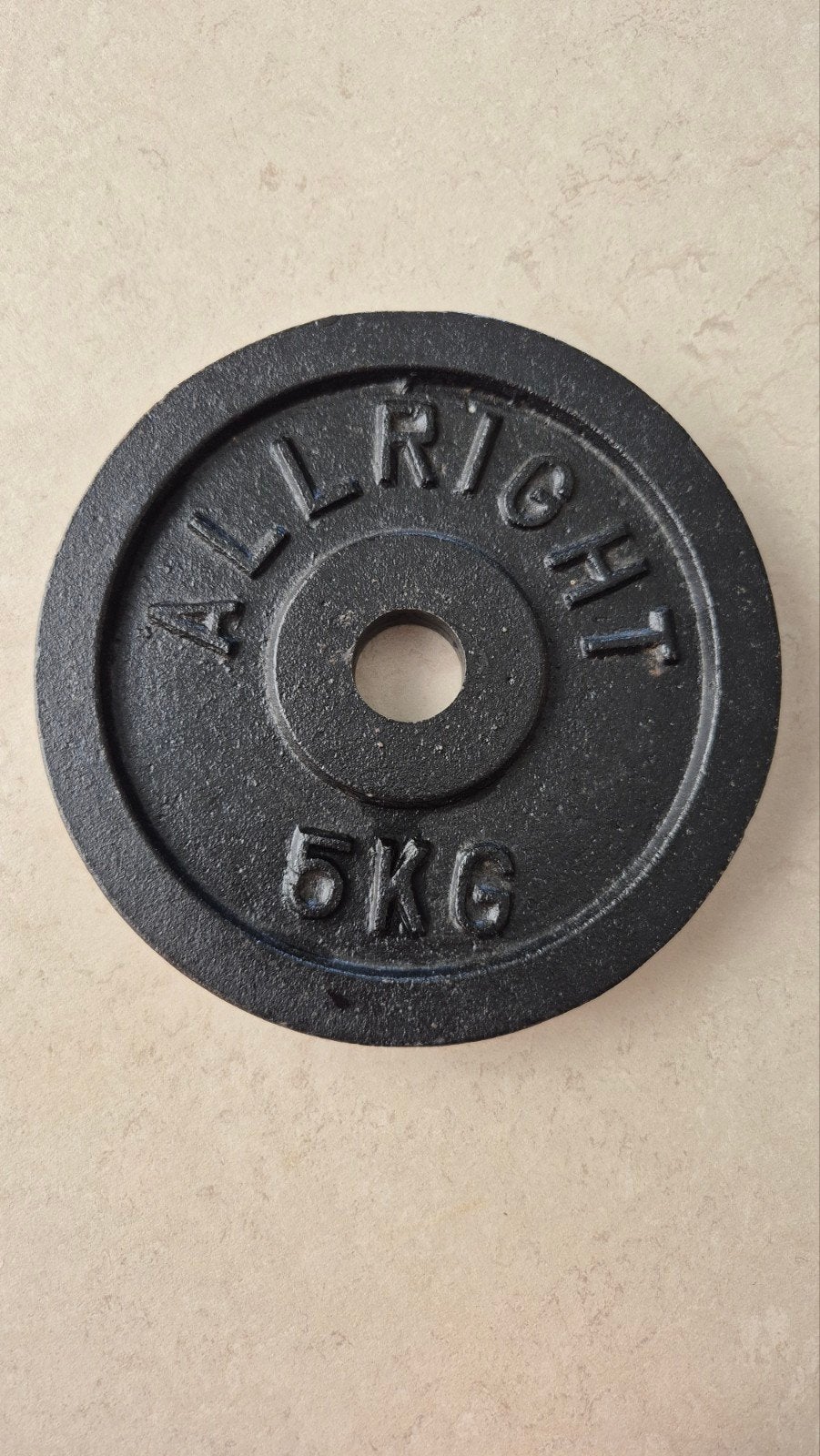 Allright Halterschijf 5KG, Sport en Fitness, Ophalen, Gebruikt