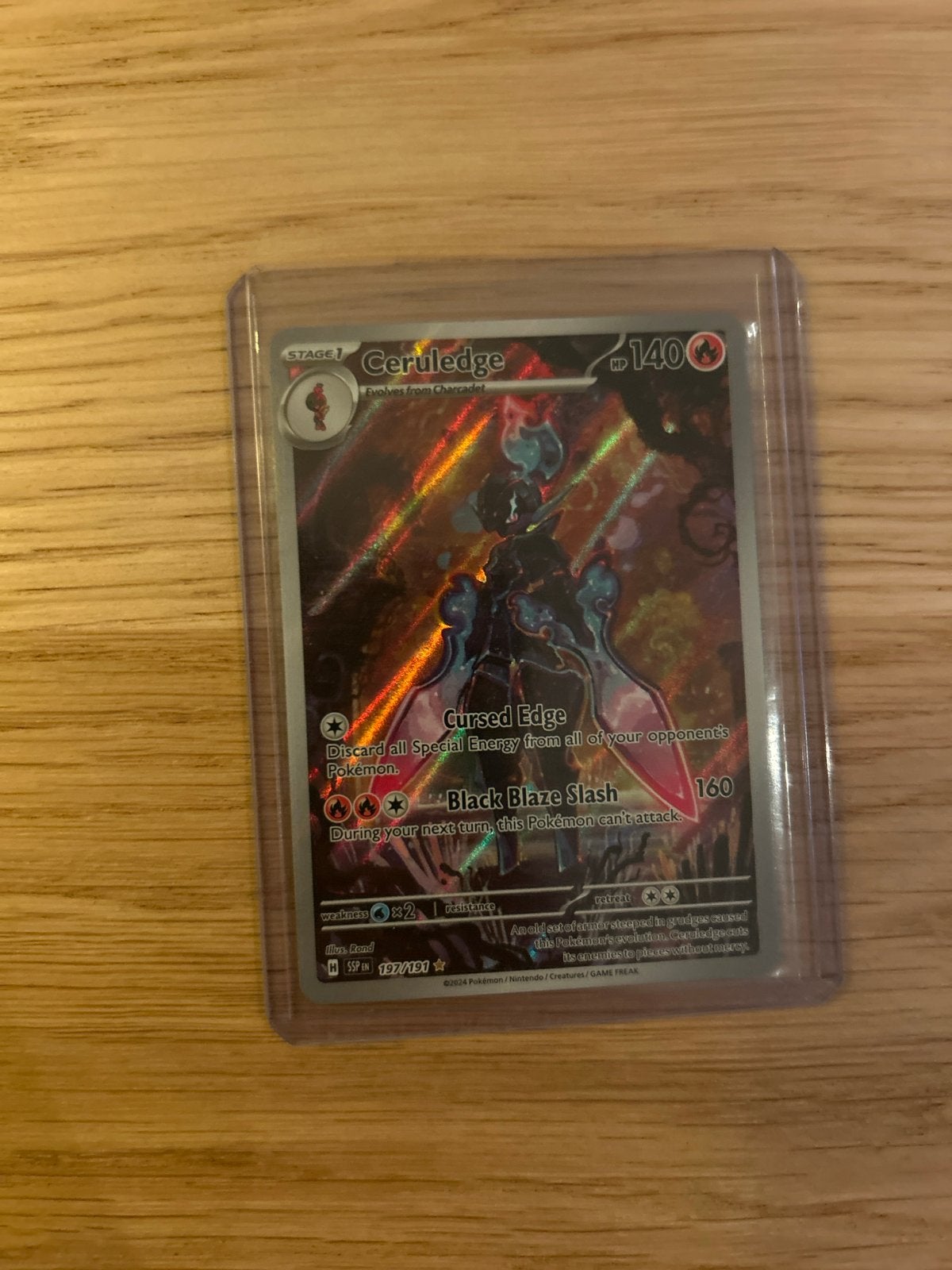 Infernape & Ceruledge Pokémon kaarten - Set aanbieding, Ophalen of Verzenden, Zo goed als nieuw, Meerdere kaarten, Foil