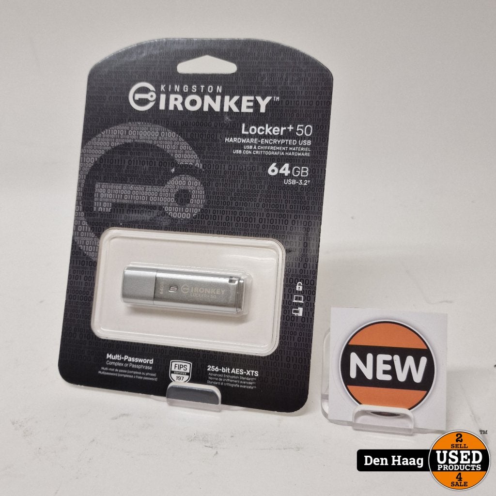 Kingston IronKey Locker+ 50 USB Stick 64GB Gen 1| Nieuw, Computers en Software, Kingston, Nieuw, Support@kingston.com, Kingston Technology Company, Inc.
17600 Newhope St.
Fountain Valley, CA 92708
USA