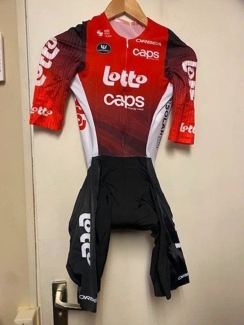 Orgineel tijdritpak lotto van Alec Segaert, S, X, Bovenkleding, Heren