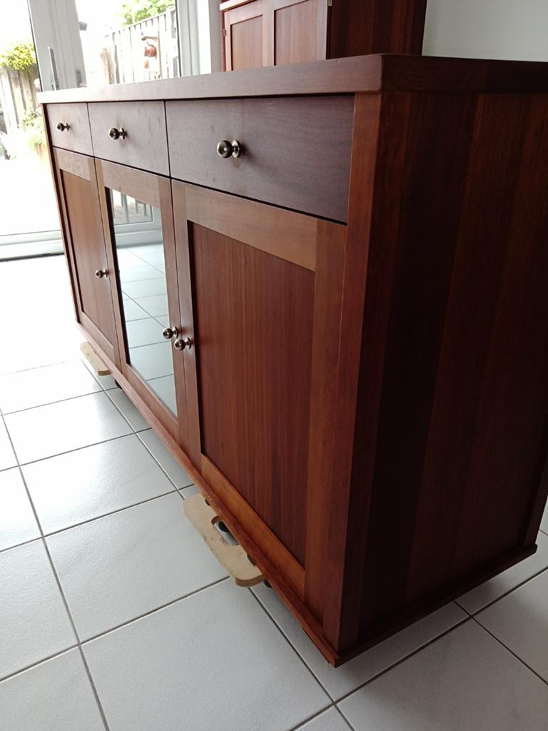 Kersenhouten dressoir met lades en deuren, Huis en Inrichting, Gebruikt, Met deur(en), 150 tot 200 cm, Kersenhout