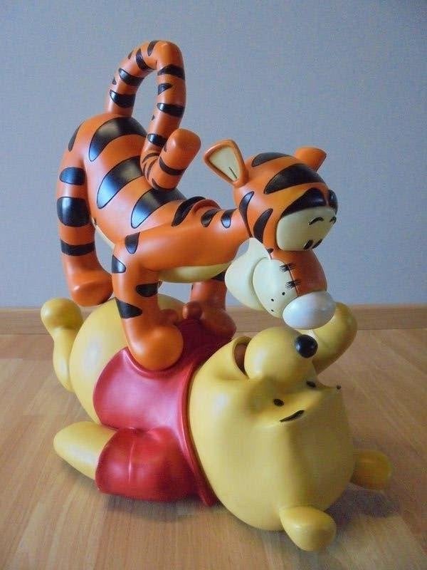 Disney Winnie en tijgertje groot gesigneerd perfecte staat, Ophalen of Verzenden, Winnie de Poeh of vrienden, Zo goed als nieuw