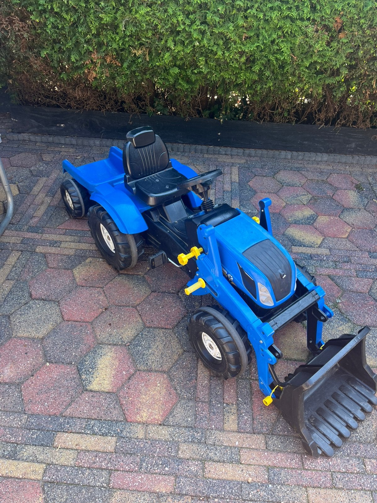 Rolly Toys traptrekker met voorlader en aanhanger, Ophalen, Gebruikt