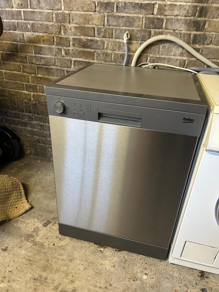 Beko vaatwasser DFN05311X - Zo goed als nieuw, Witgoed en Apparatuur, Vaatwasmachines, Ophalen, 60 cm of meer, Eco programma, Zo goed als nieuw
