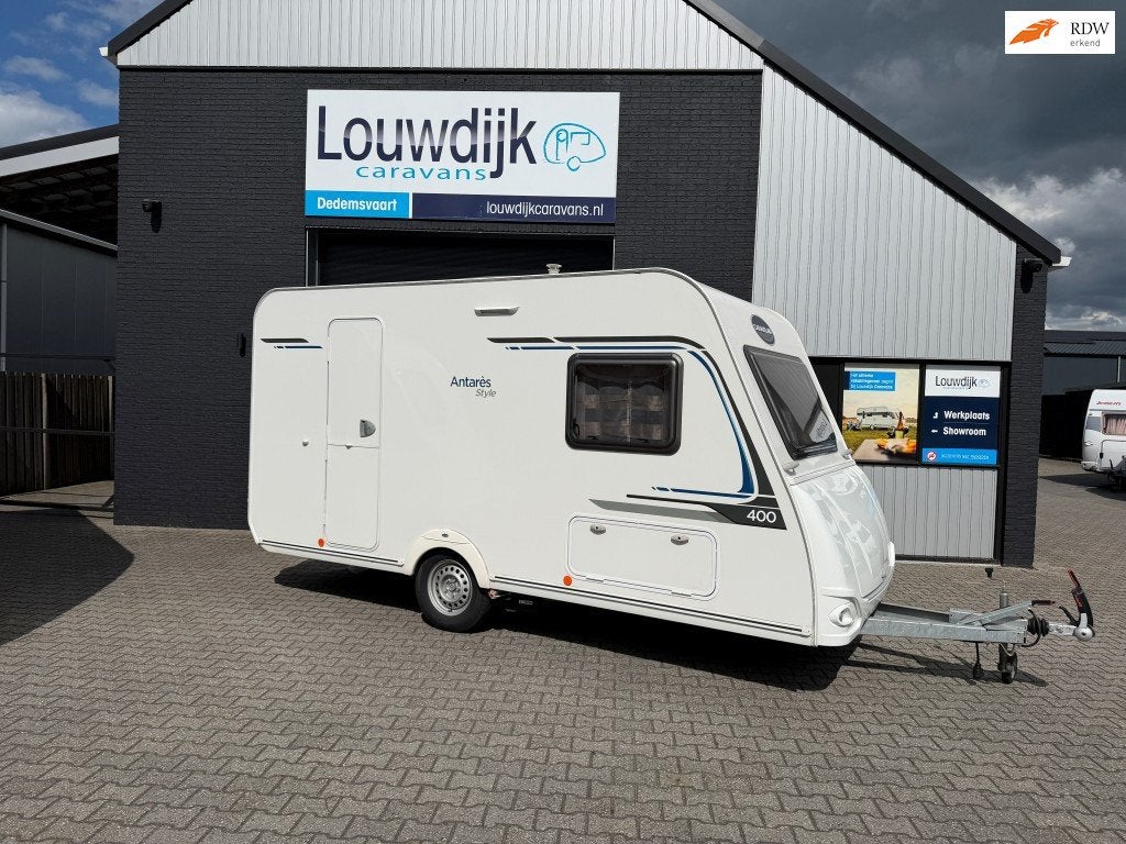 CARAVELAIR Antares 400 '17 (Mover, Vastbed), Caravans en Kamperen, Vast bed, Bedrijf, Treinzit, 750 - 1000 kg