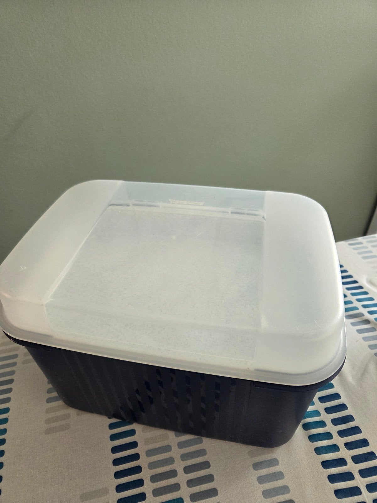 Te koop van Tupperware, Ophalen of Verzenden, Gebruikt, Blauw, Kunststof