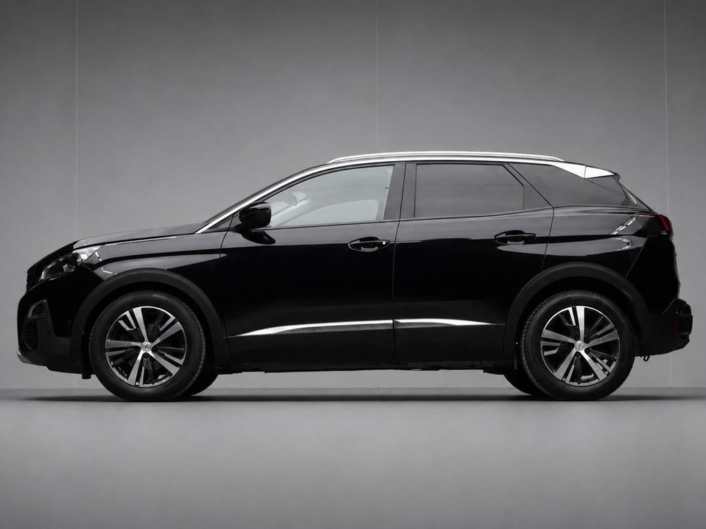 Peugeot 3008 1.2 PureTech Allure Sport (APPLE CARPLAY,NAVI,L, Gebruikt, 1199 cc, Leder en Stof, Zwart