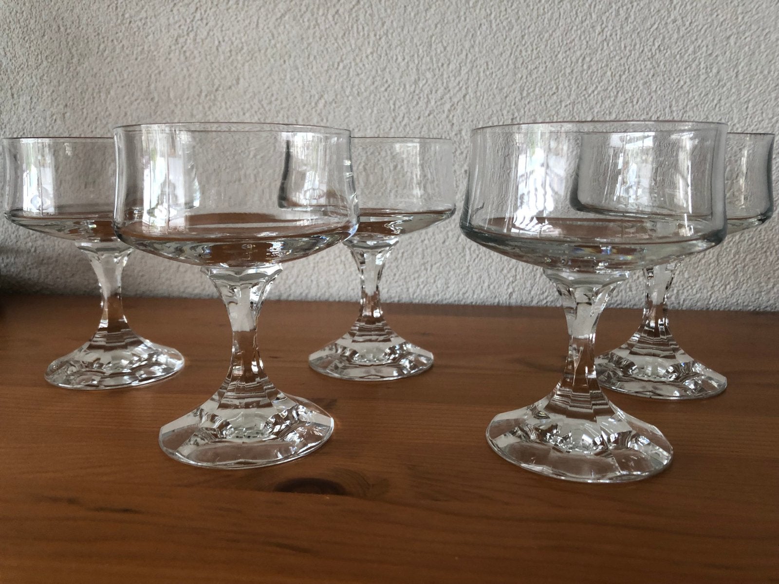 5 kristallen coupes, Ophalen of Verzenden