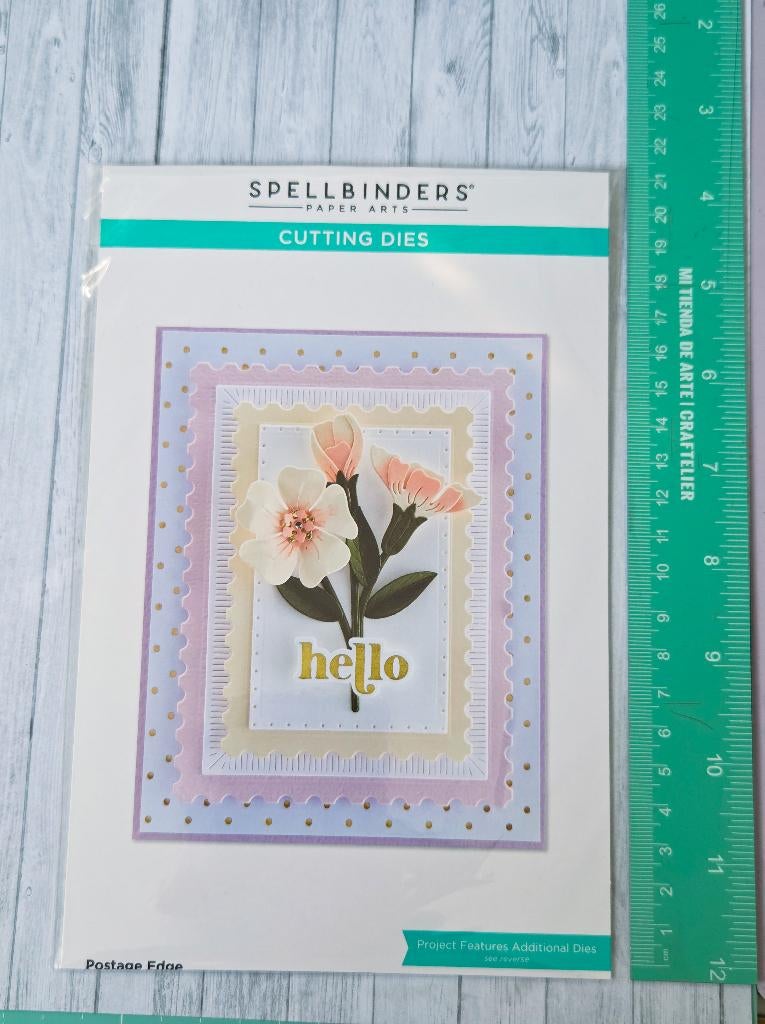 Spellbinders - Postage Edge Rectangles Etched Dies, Ophalen of Verzenden, Nieuw, Frame of Mal, Overige merken