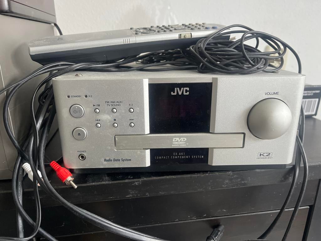JVC Miniset ex-ak1 met sub sp-pw3000, Gebruikt, JVC, Ophalen of Verzenden, Microset