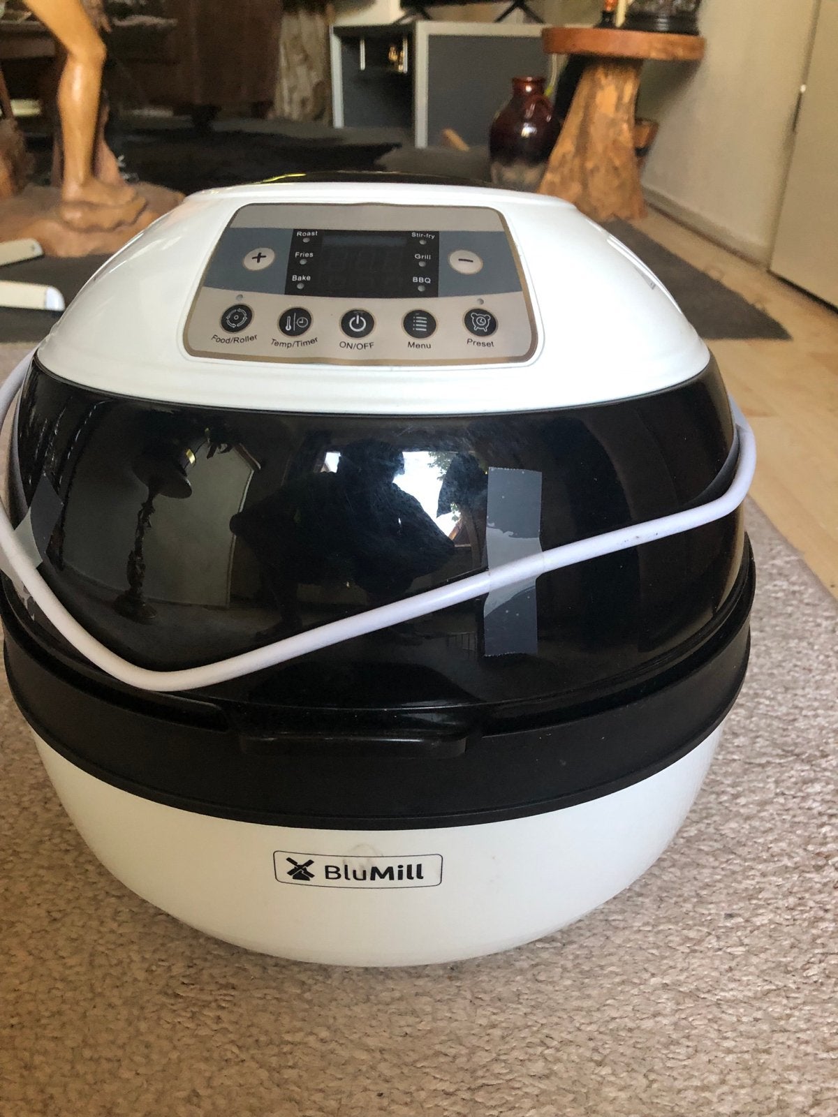 BluMill Health Fryer - Airfryer met accessoires, Ophalen, Zo goed als nieuw, Airfryer, 1000 t/m 1499 gram