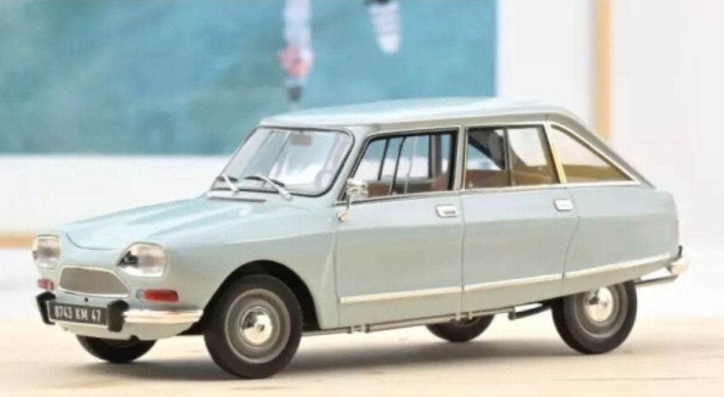Citroen Ami 8 Club 1969 licht blauw 1/18 lim.ed NOREV 181669, Hobby en Vrije tijd, Verzenden, Nieuw, Auto, Norev