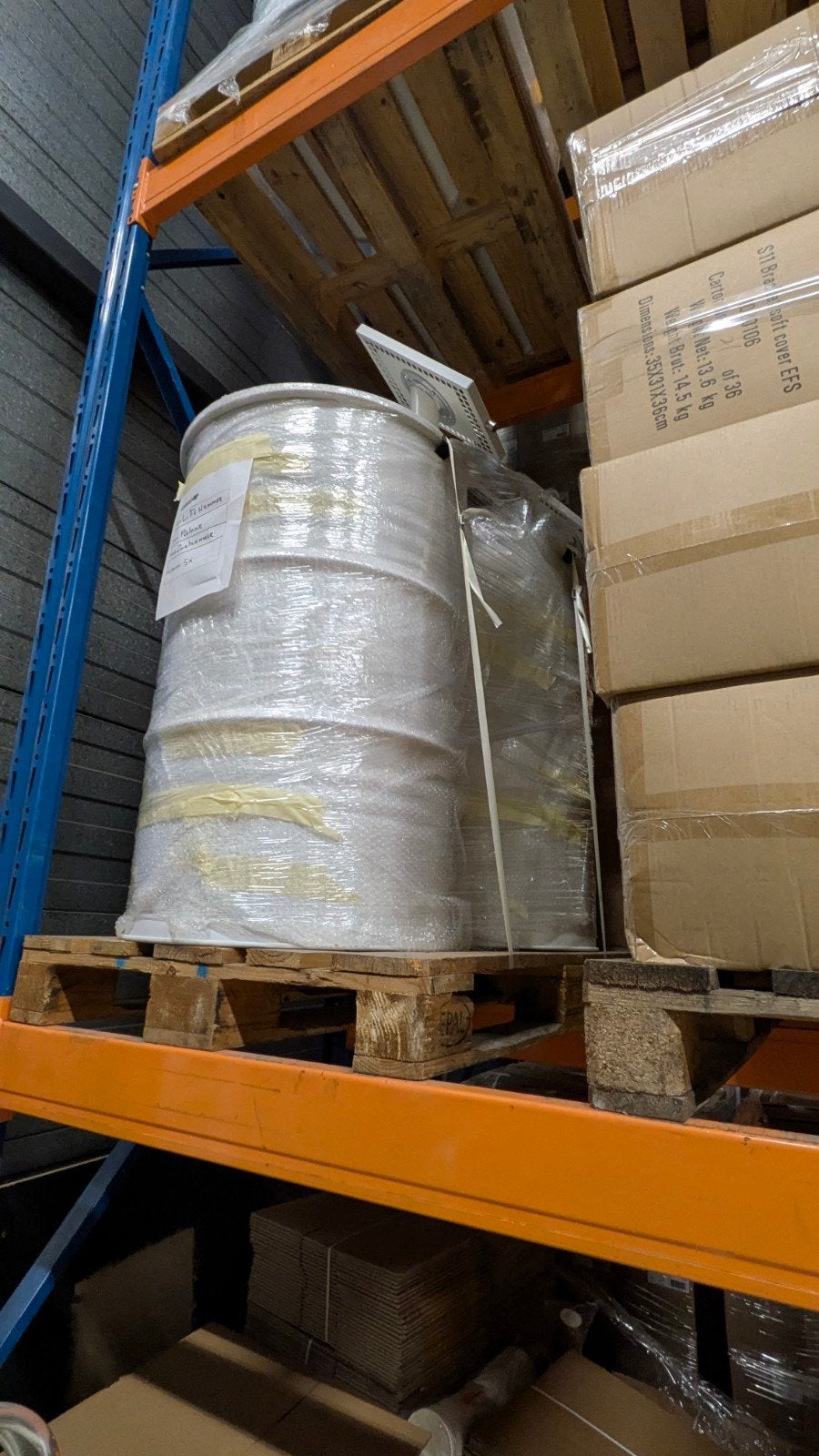 Wit olievat met displayhouder (6x), Ophalen