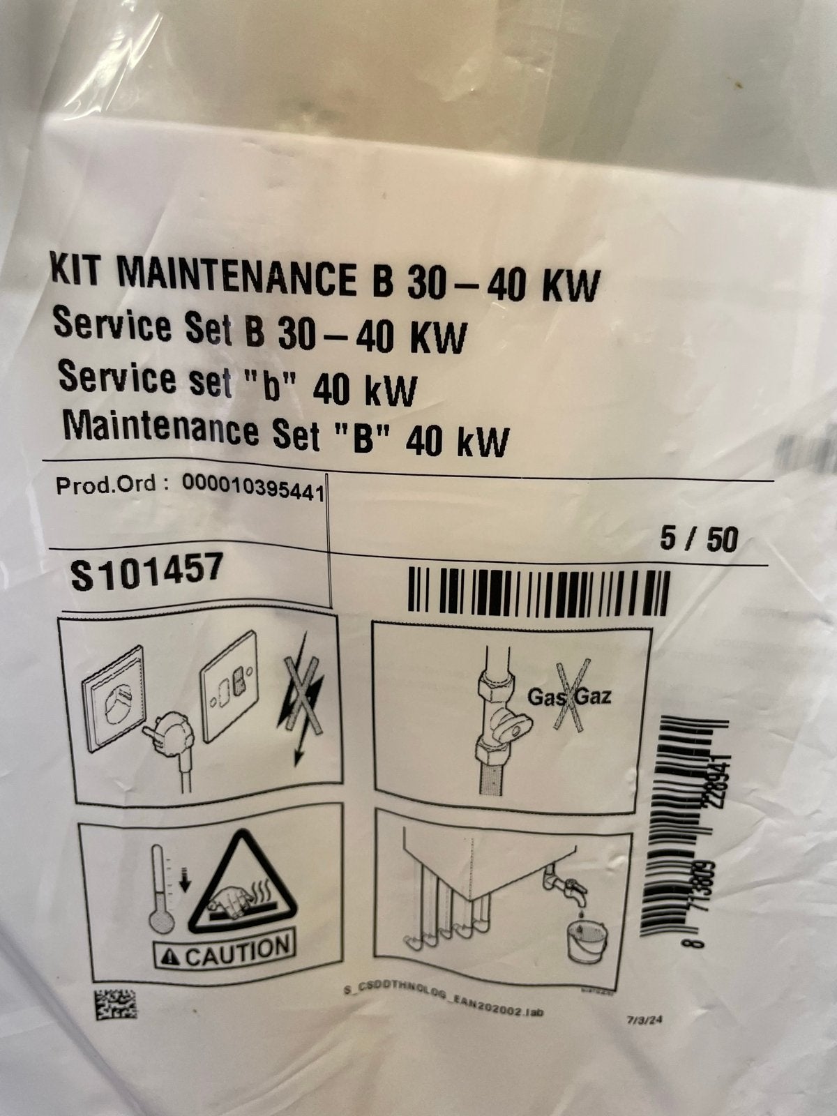 Onderhoudskit B 30-40 KW voor Calenta, Doe-het-zelf en Verbouw, Verwarming en Radiatoren, Ophalen, Nieuw, 800 watt of meer, Cv-ketel of Combi-ketel