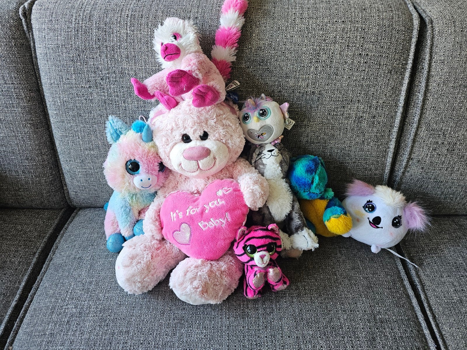 Leuke knuffels, diverse soorten en maten, Ophalen, Gebruikt, Overige karakters, Roze