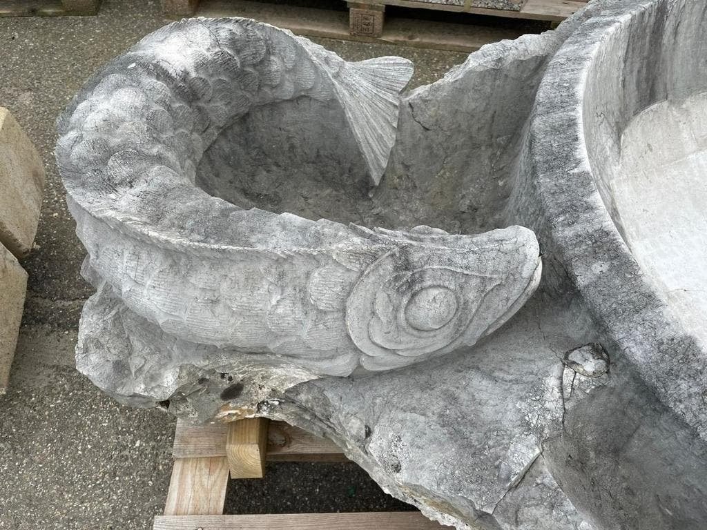 FONTEIN MARMER HANDGEMAAKT UIT INDONESIË.UNIEKE FONTEIN!!, Tuin en Terras, Waterpartijen en Fonteinen, Ophalen of Verzenden, Zo goed als nieuw