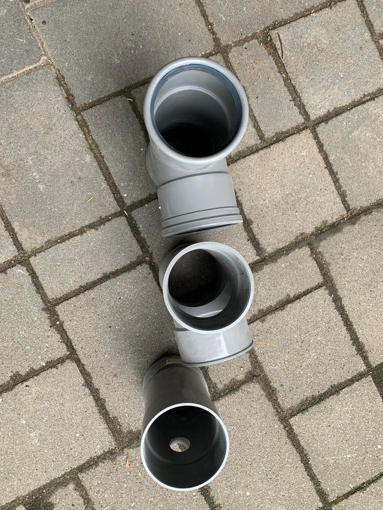 PVC Afvoerbochten en T-stukken - Diverse Maten, Ophalen, Afvoer, Pvc, Nieuw